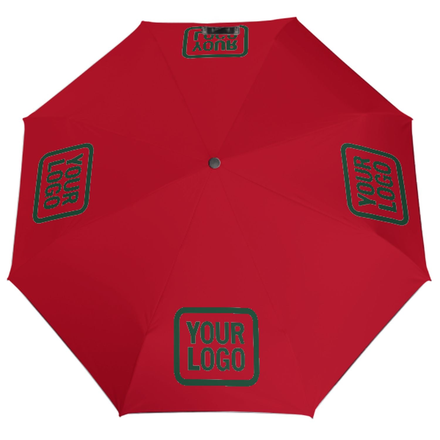 Ombrello automatico personalizzato rosso muschio verde
