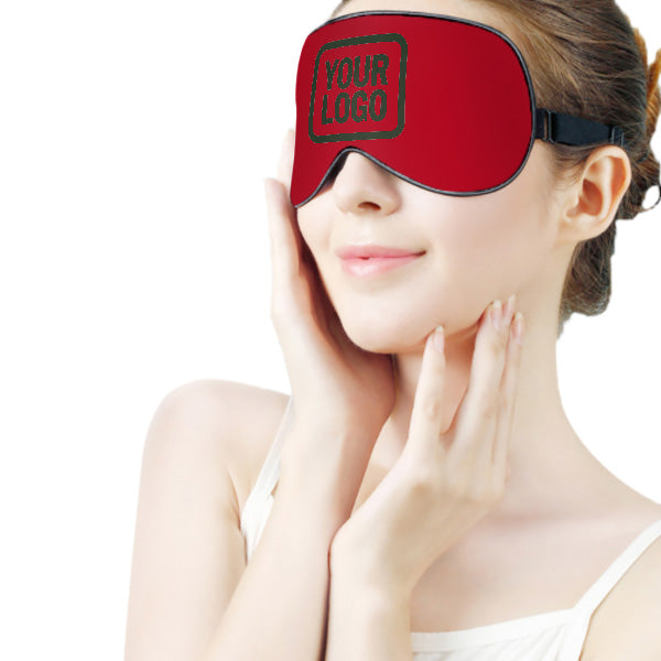 Maßgeschneidertes Rot Tannengrün Schlafmaske