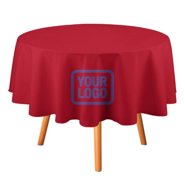 Maßgeschneidertes Rot Lavendel Runde Tischdecke