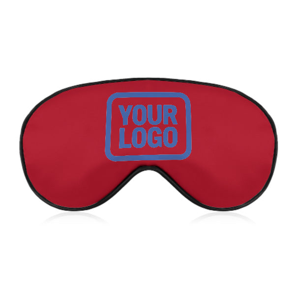 Maßgeschneidertes Rot Himmelblau Schlafmaske