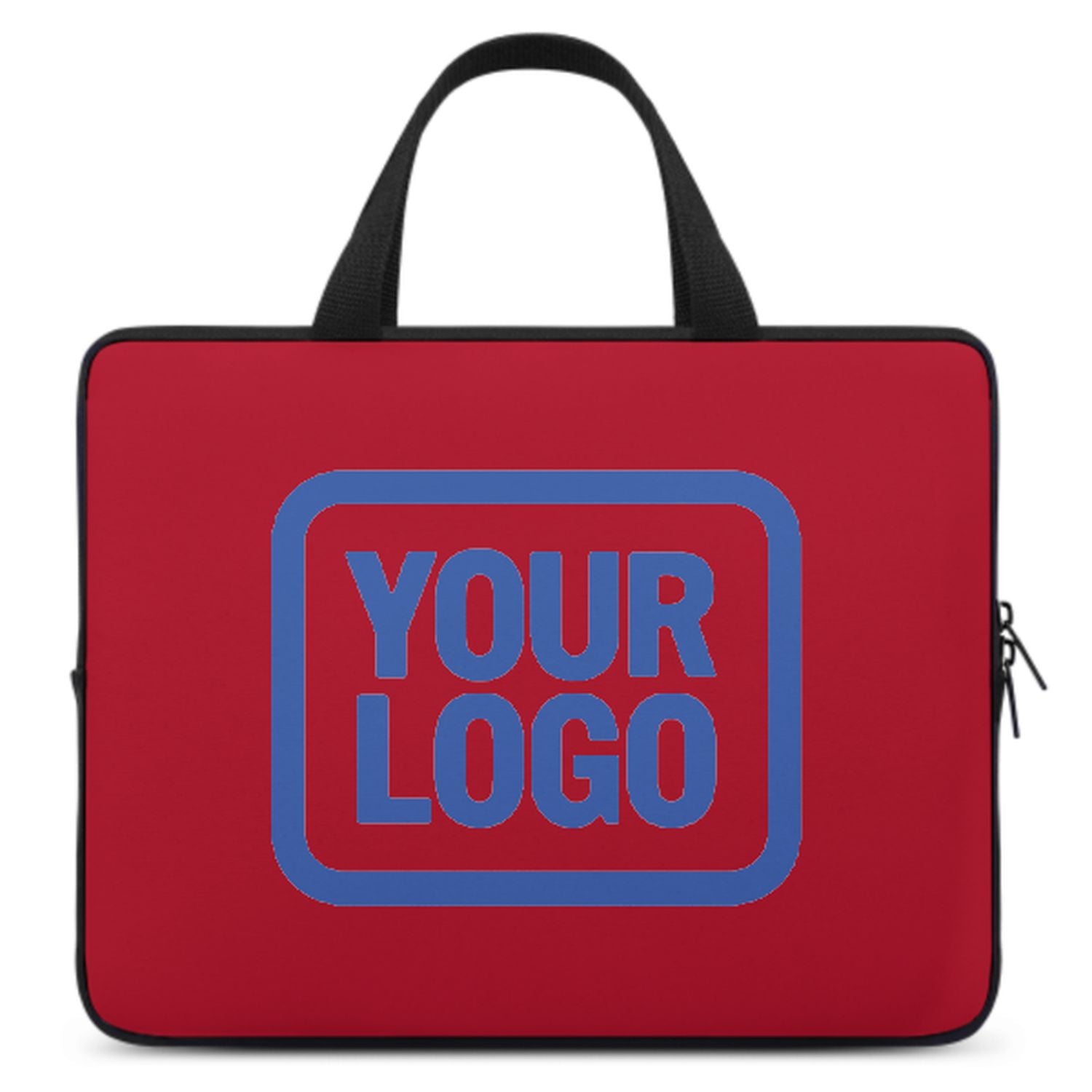 Maßgeschneidertes Rot Sky Blue Laptop Tasche