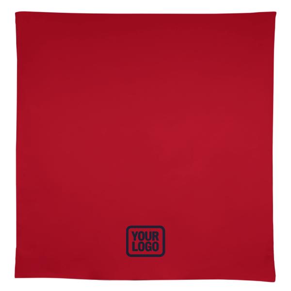 Maßgeschneidertes Rot Himmelblau Quadratische Tischdecke