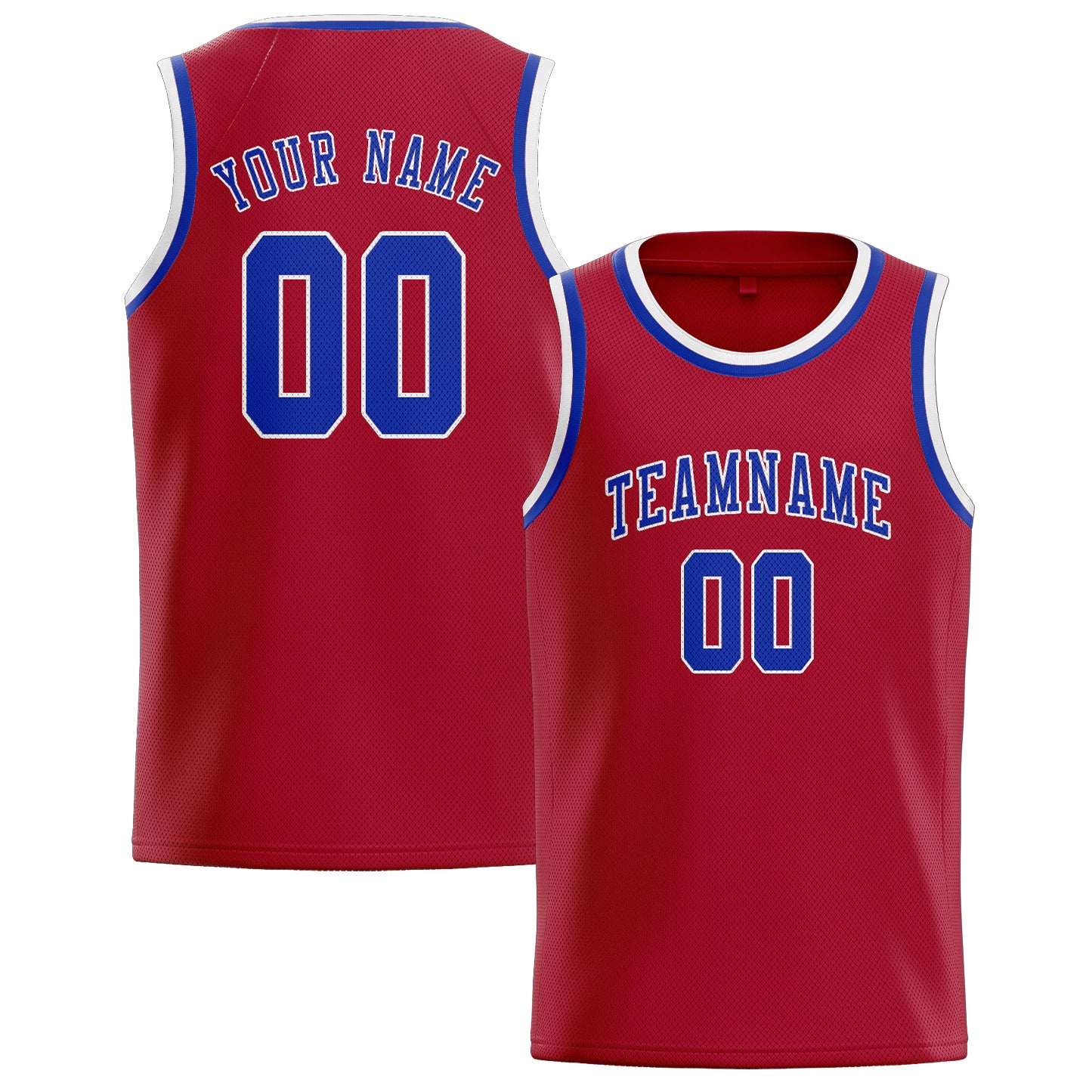 Benutzerdefiniertes Professionelles Rot Himmelblau Basketballtrikot