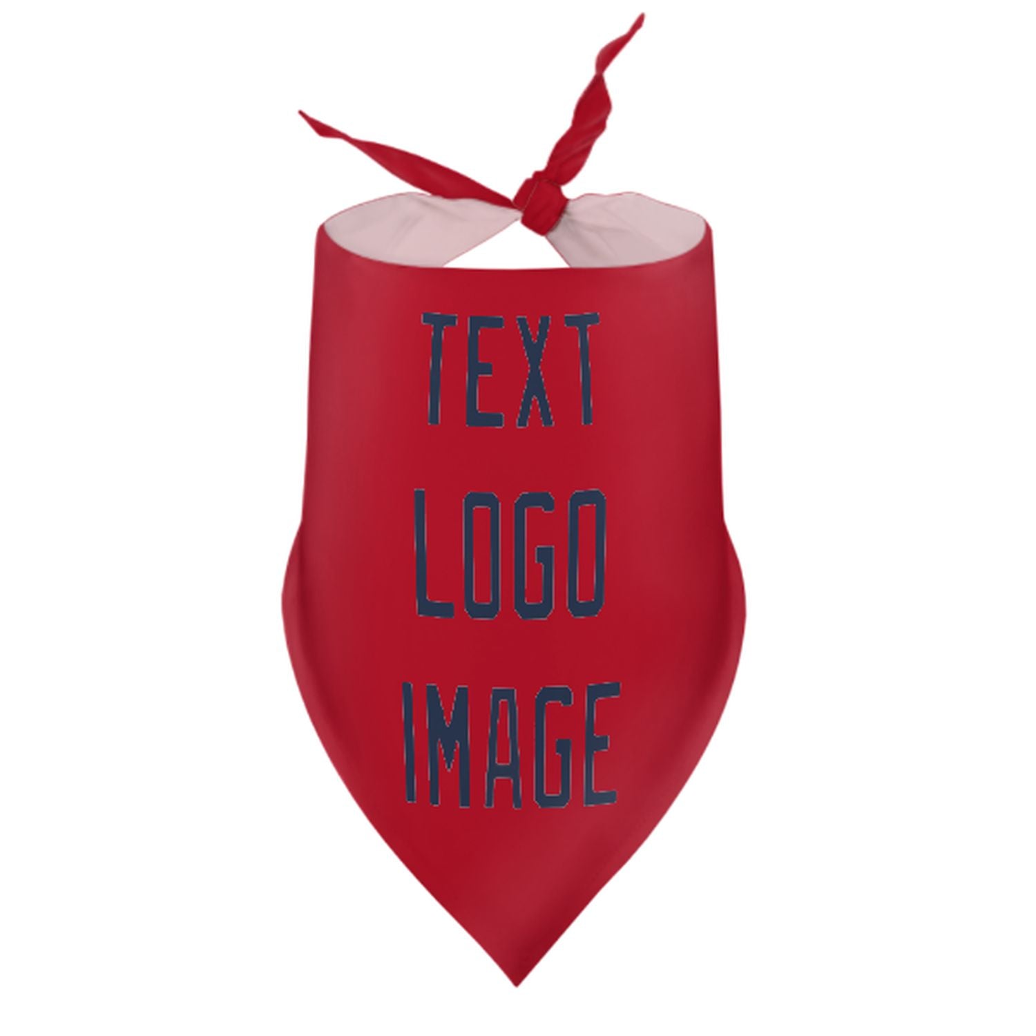 Maßgeschneidertes Rot Marineblau Haustier-Halstuch