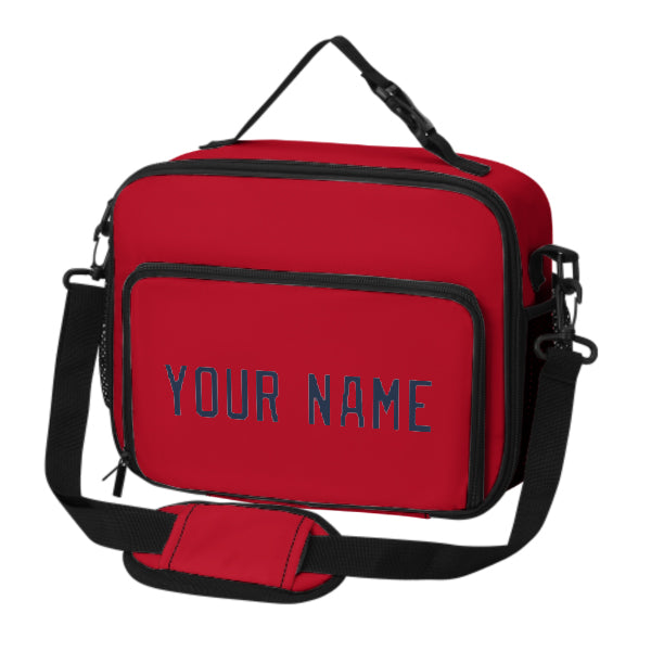 Maßgeschneidertes Rot Blue Lunch-Tasche