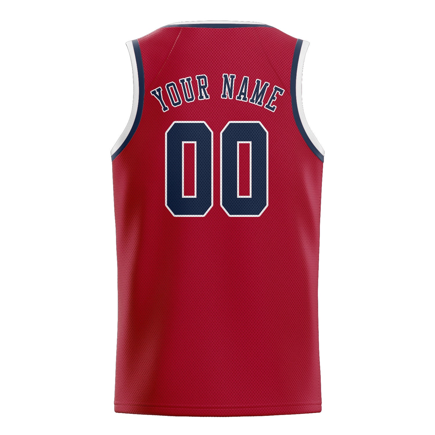 Benutzerdefiniertes Professionelles Rot Marineblau Basketballtrikot