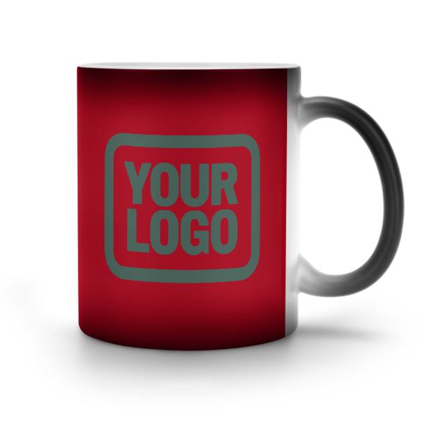 Maßgeschneidertes Rot Blaugrün Magischer Becher