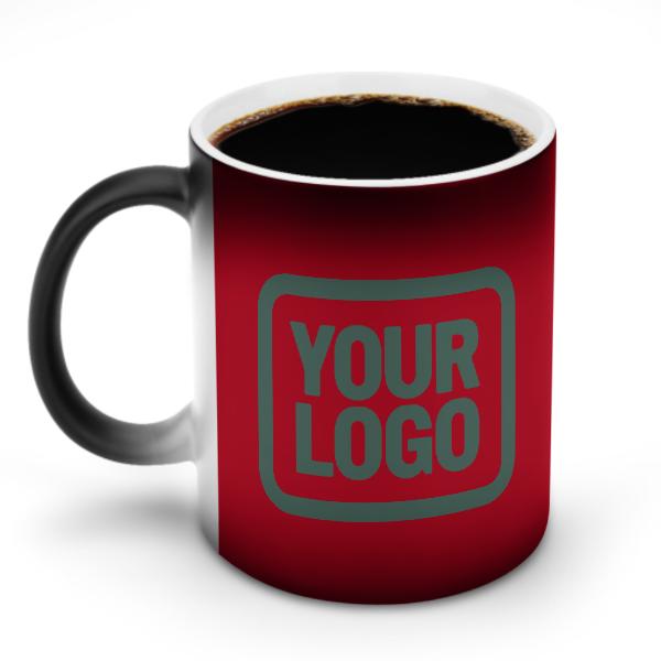 Maßgeschneidertes Rot Blaugrün Magischer Becher
