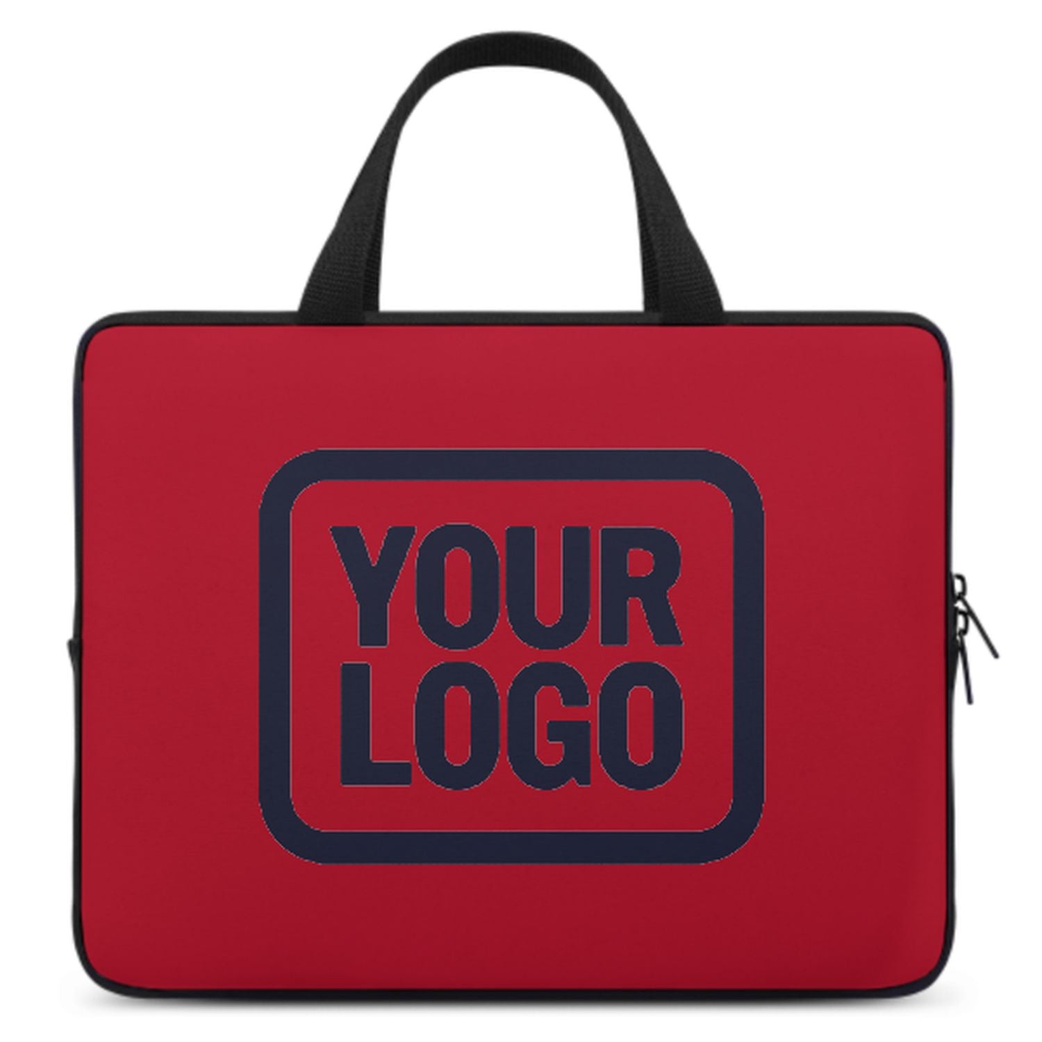 Maßgeschneidertes Rot Navy Laptop Tasche