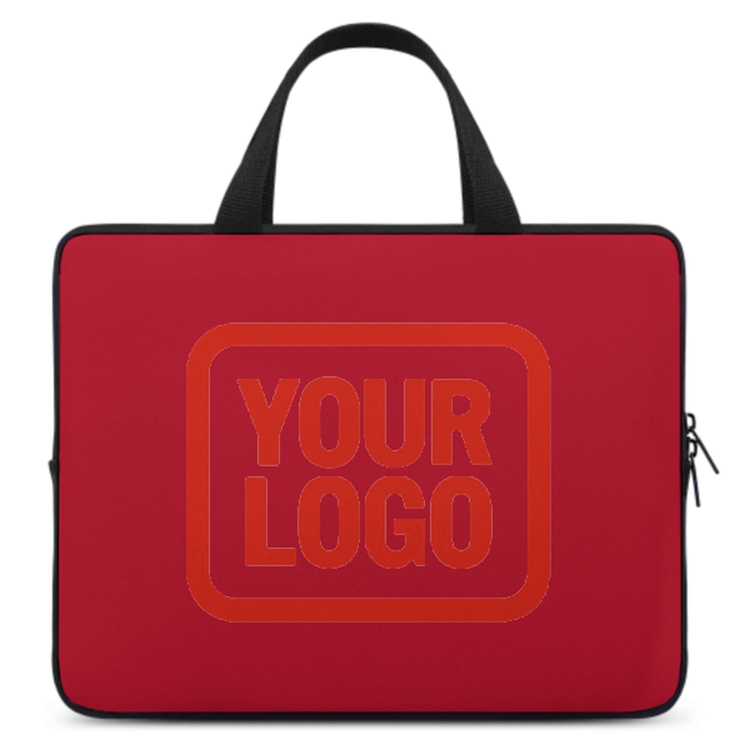 Maßgeschneidertes Rot Orange Red Laptop Tasche