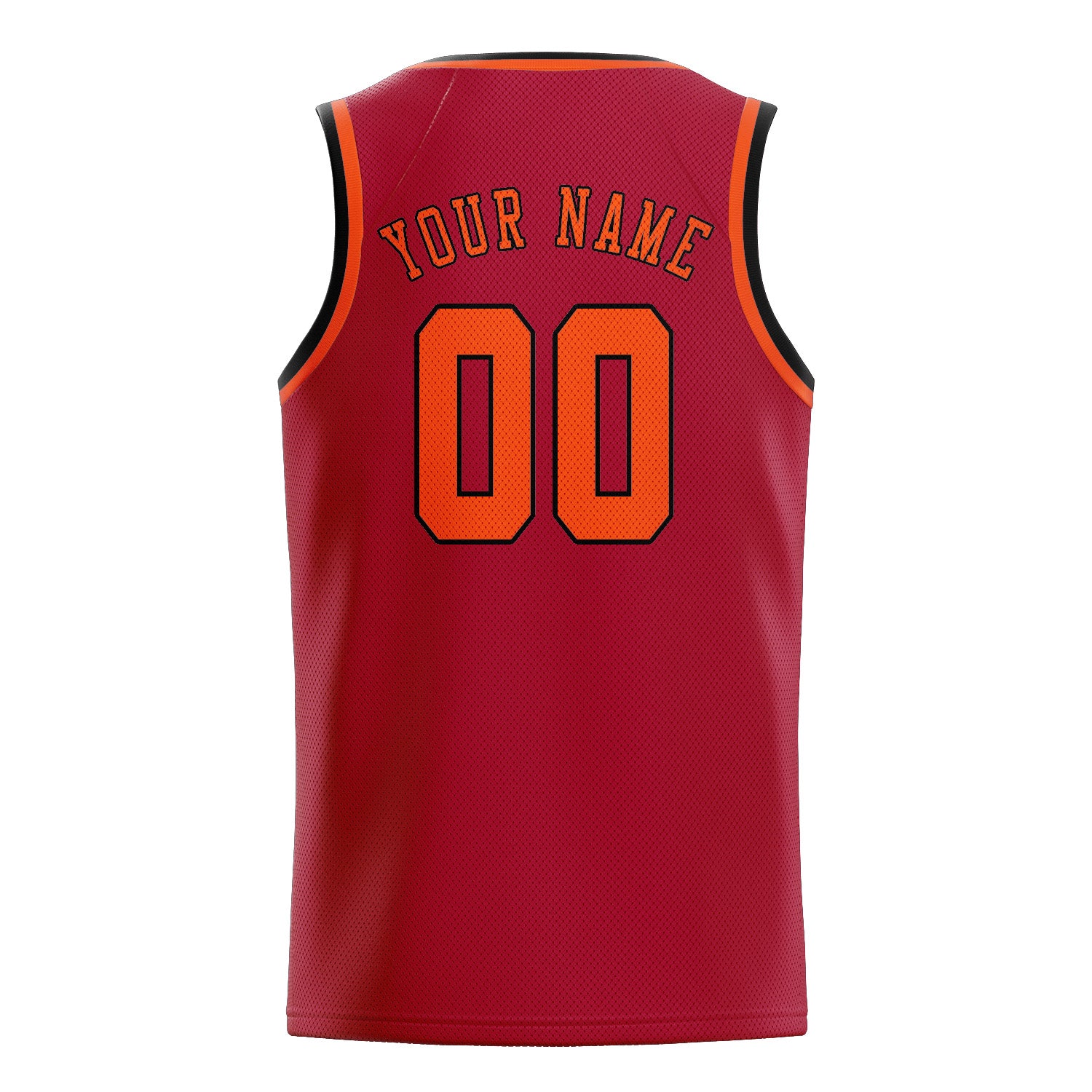 Benutzerdefiniertes Professionelles Rot Orangerot Basketballtrikot