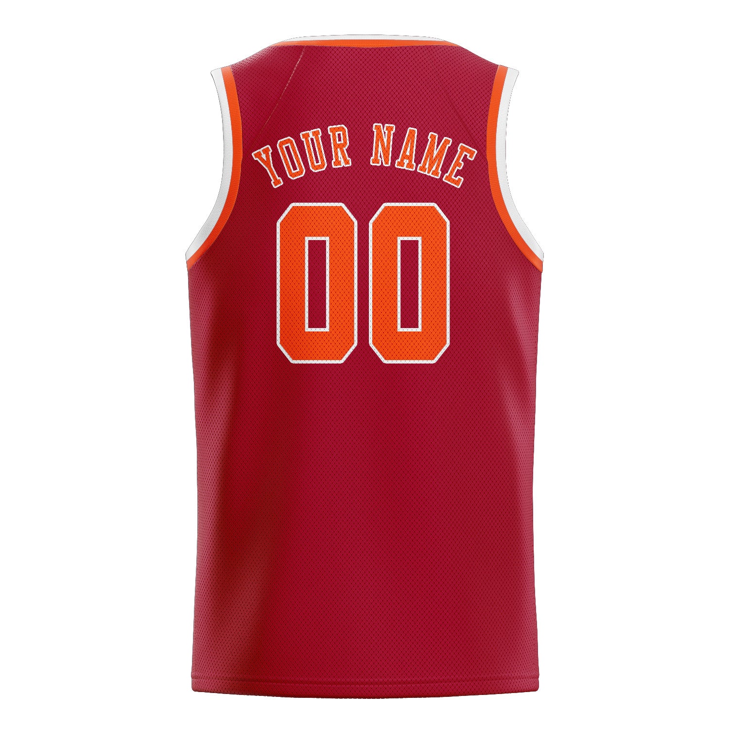 Benutzerdefiniertes Professionelles Rot Orangerot Basketballtrikot
