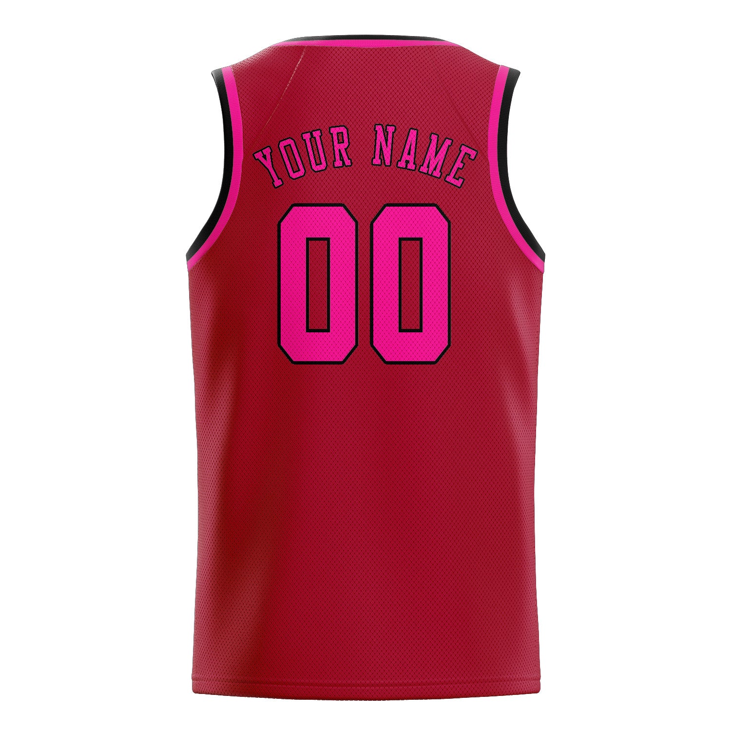 Benutzerdefiniertes Professionelles Rot Rosarot Basketballtrikot
