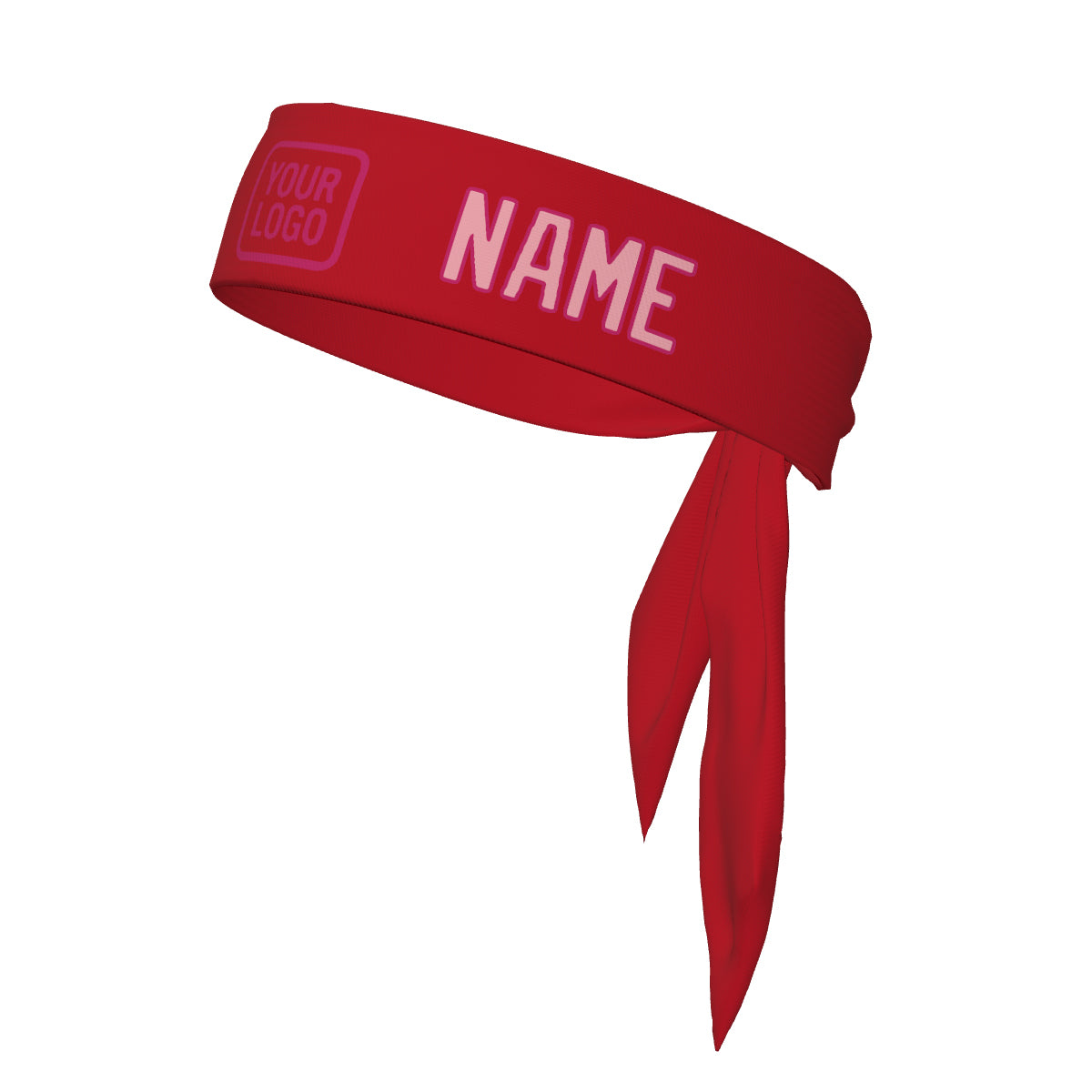 Maßgeschneidertes Rot Rosa Stirnband