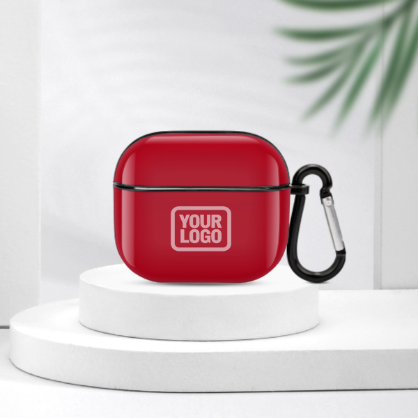 Maßgeschneidertes Rot Rosa AirPods-Hülle (3. Generation)