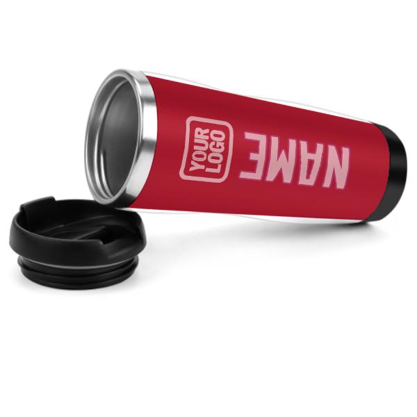 Maßgeschneidertes Rot Rosa Edelstahlbecher