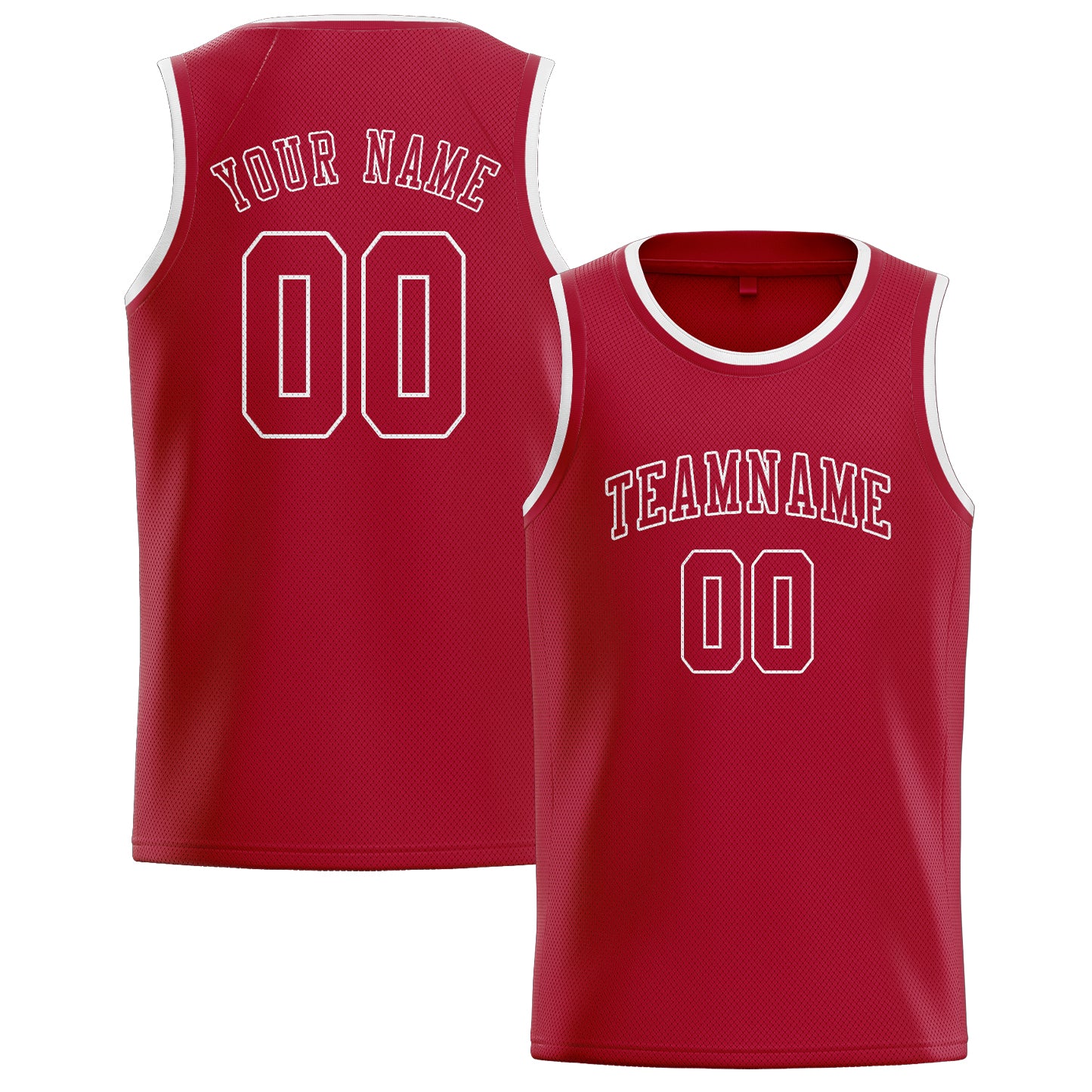 Benutzerdefiniertes Professionelles Rot Rot Basketballtrikot