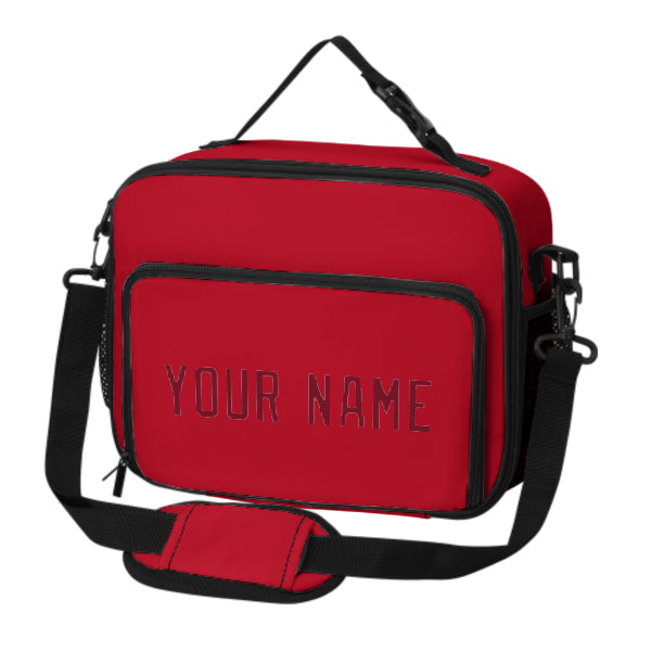 Maßgeschneidertes Rot Crimson Red Lunch-Tasche