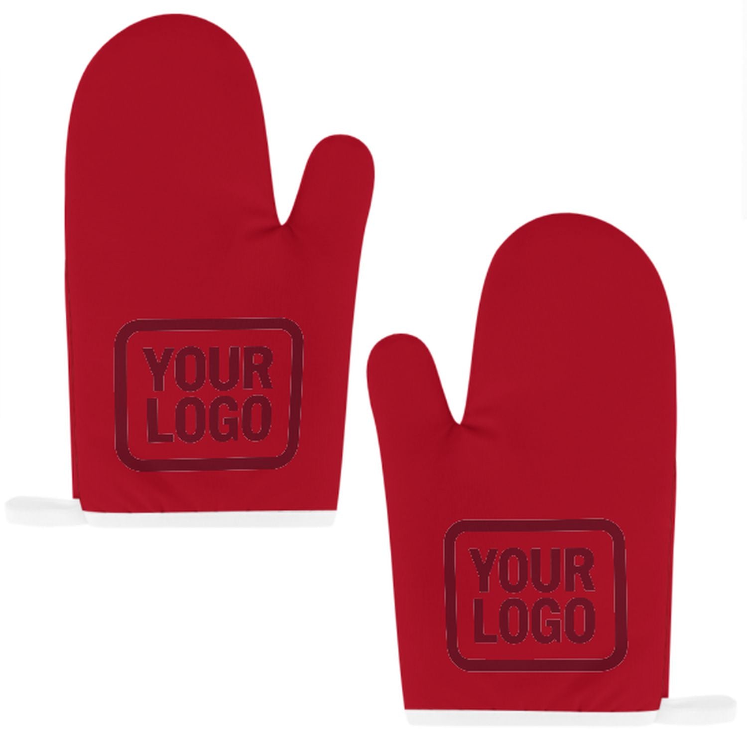 Maßgeschneidertes Rot  Karmesinrot Topfhandschuh Set – 2-teilig