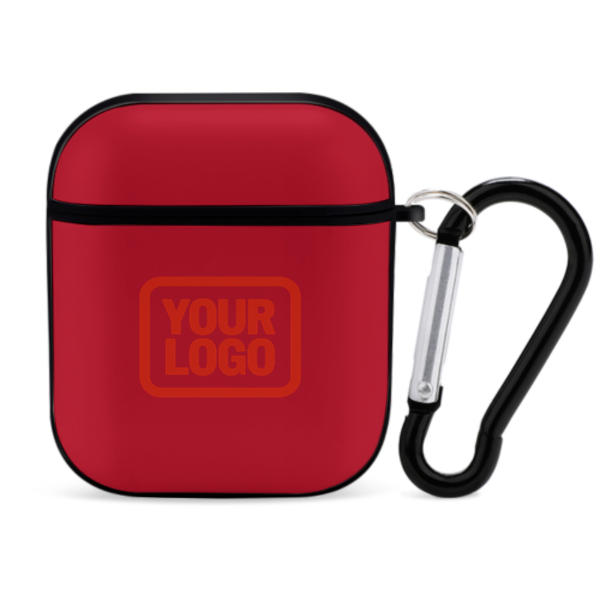 Maßgeschneidertes Rot Orangerot AirPods-Hülle