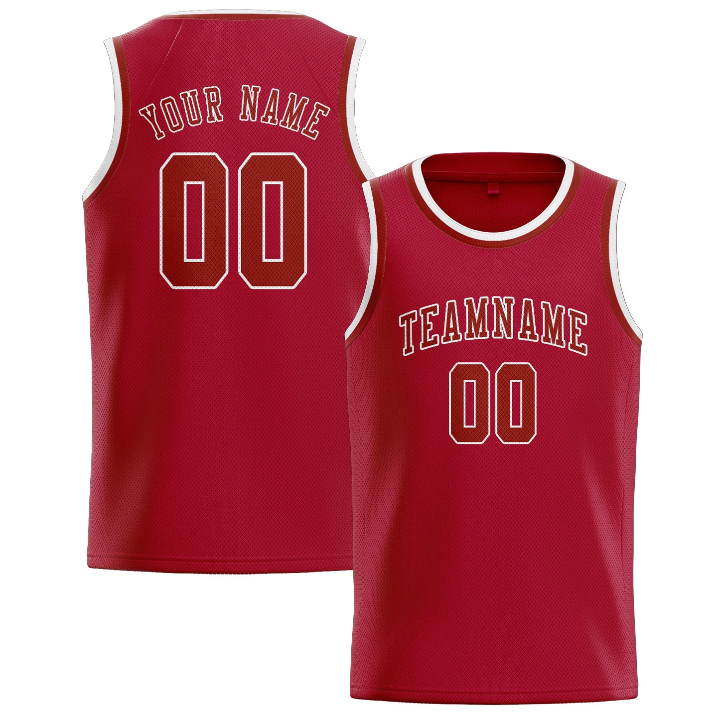 Benutzerdefiniertes Professionelles Rot Korallenrot Basketballtrikot