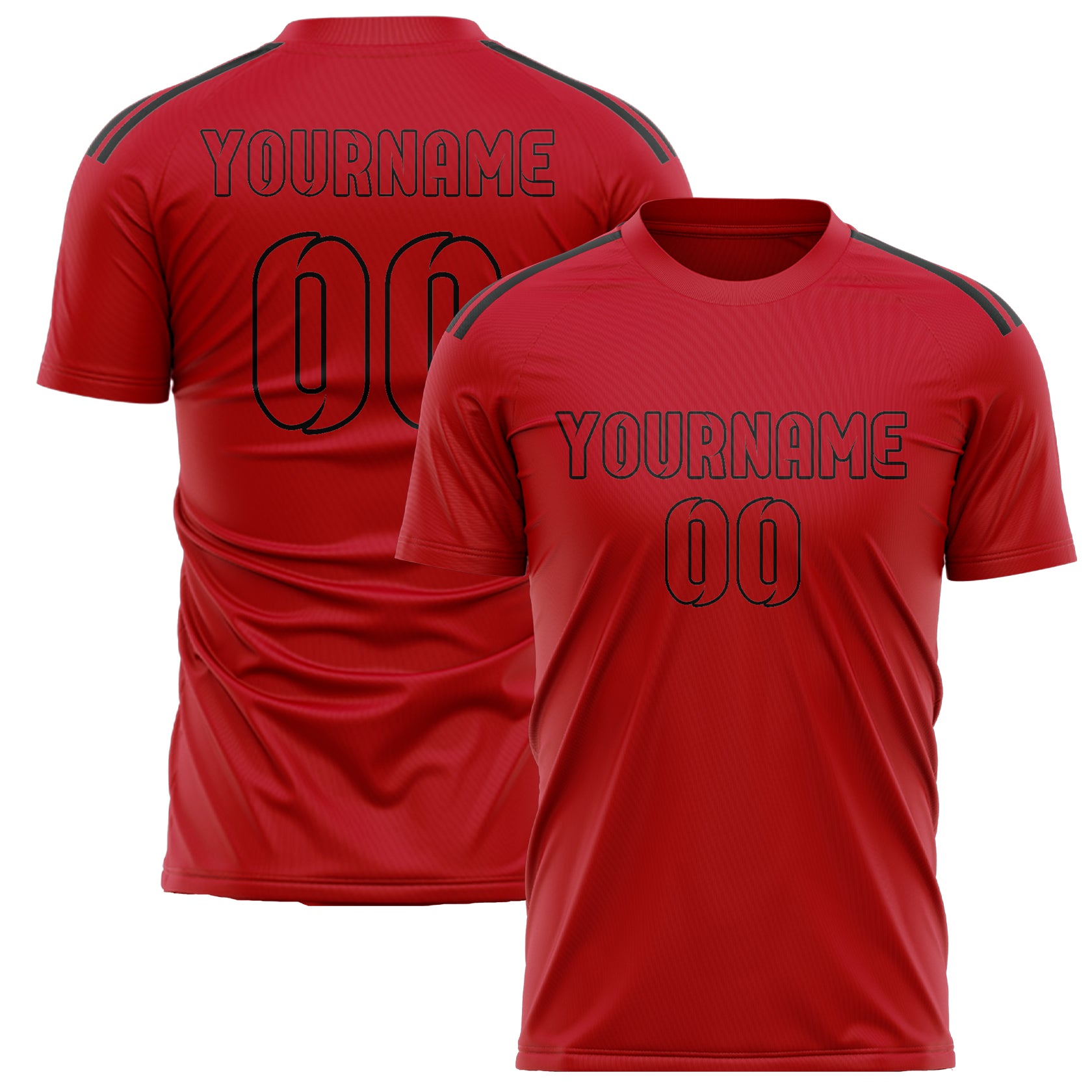 Benutzerdefiniertes Professionelles Rot Rot Fußballtrikot
