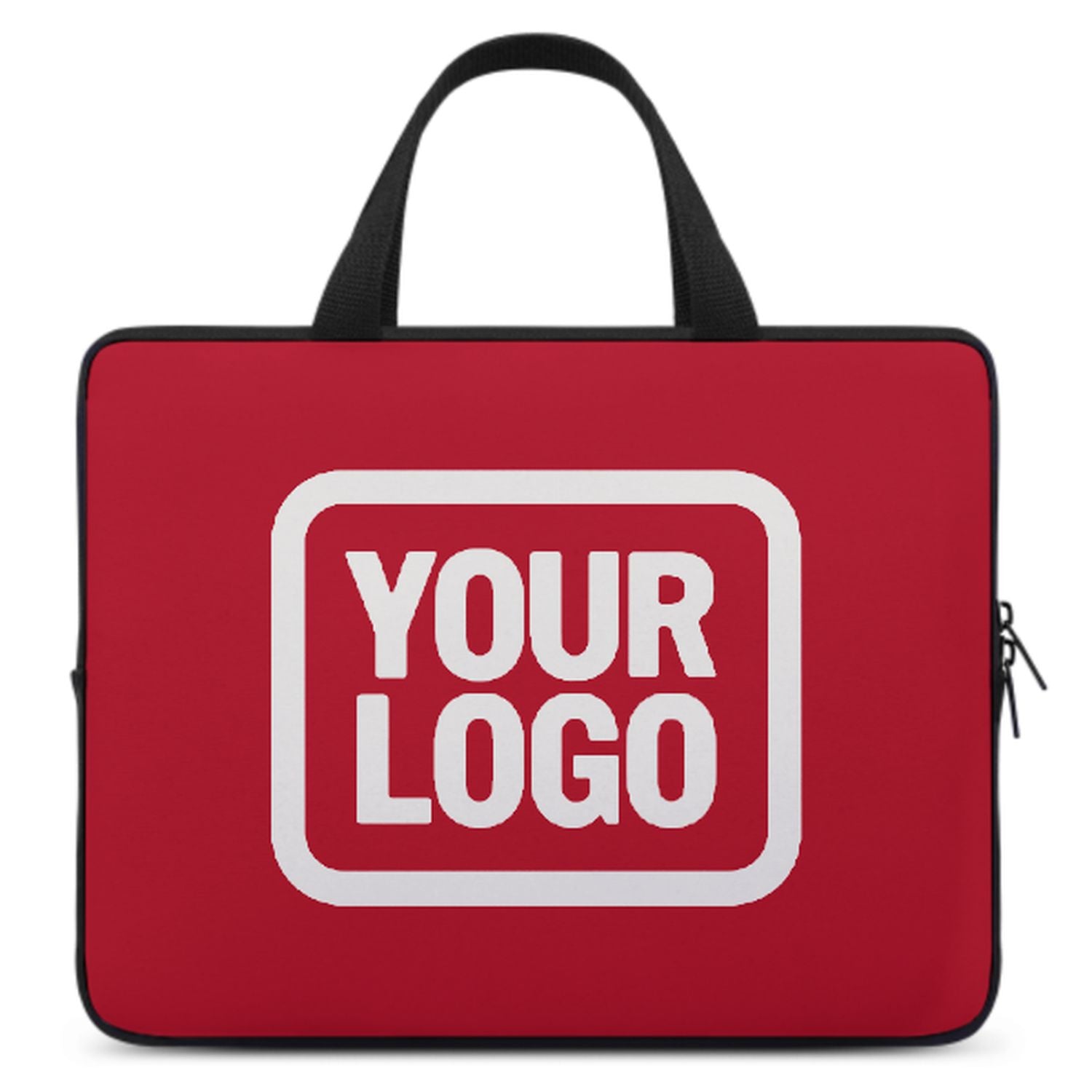 Maßgeschneidertes Rot White Laptop Tasche