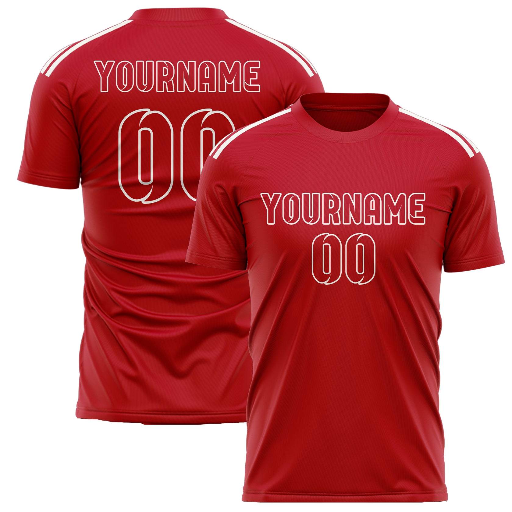 Benutzerdefiniertes Professionelles Rot Rot Fußballtrikot