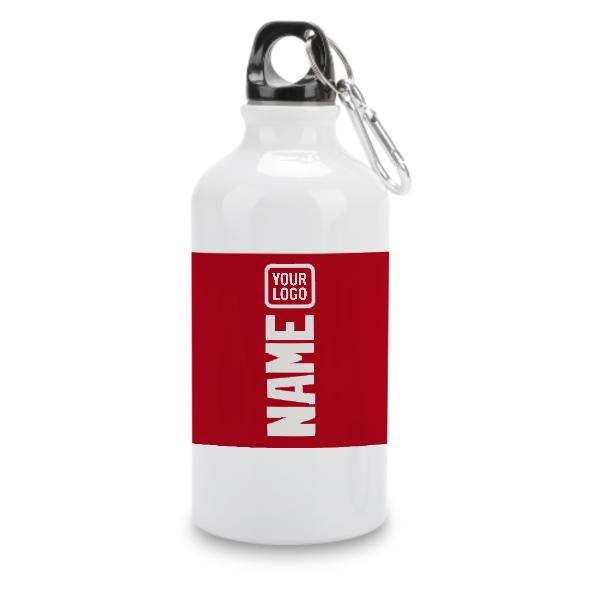 Maßgeschneidertes Rot Weiß Sportflasche