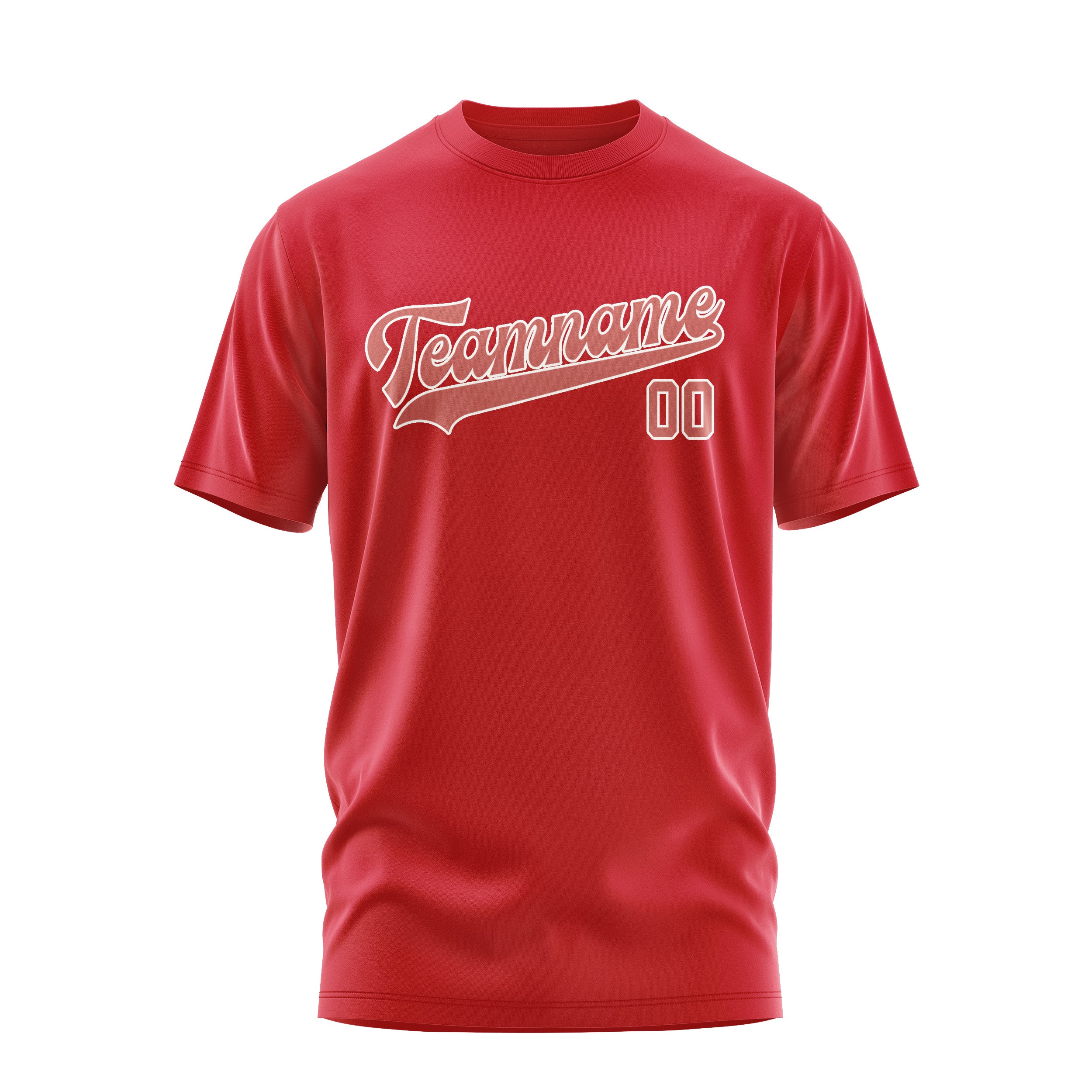 Maßgeschneidertes Rot Kupferrose T-Shirt