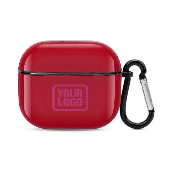 Maßgeschneidertes Rot Rosarot AirPods-Hülle (3. Generation)