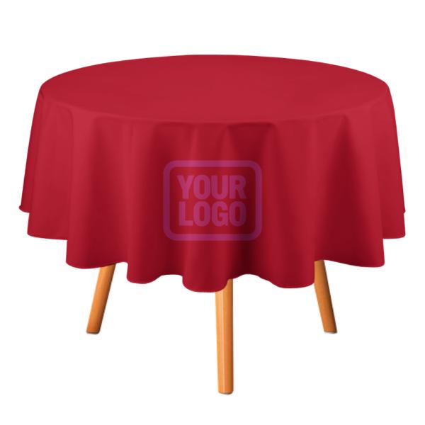 Maßgeschneidertes Rot Rosarot Runde Tischdecke