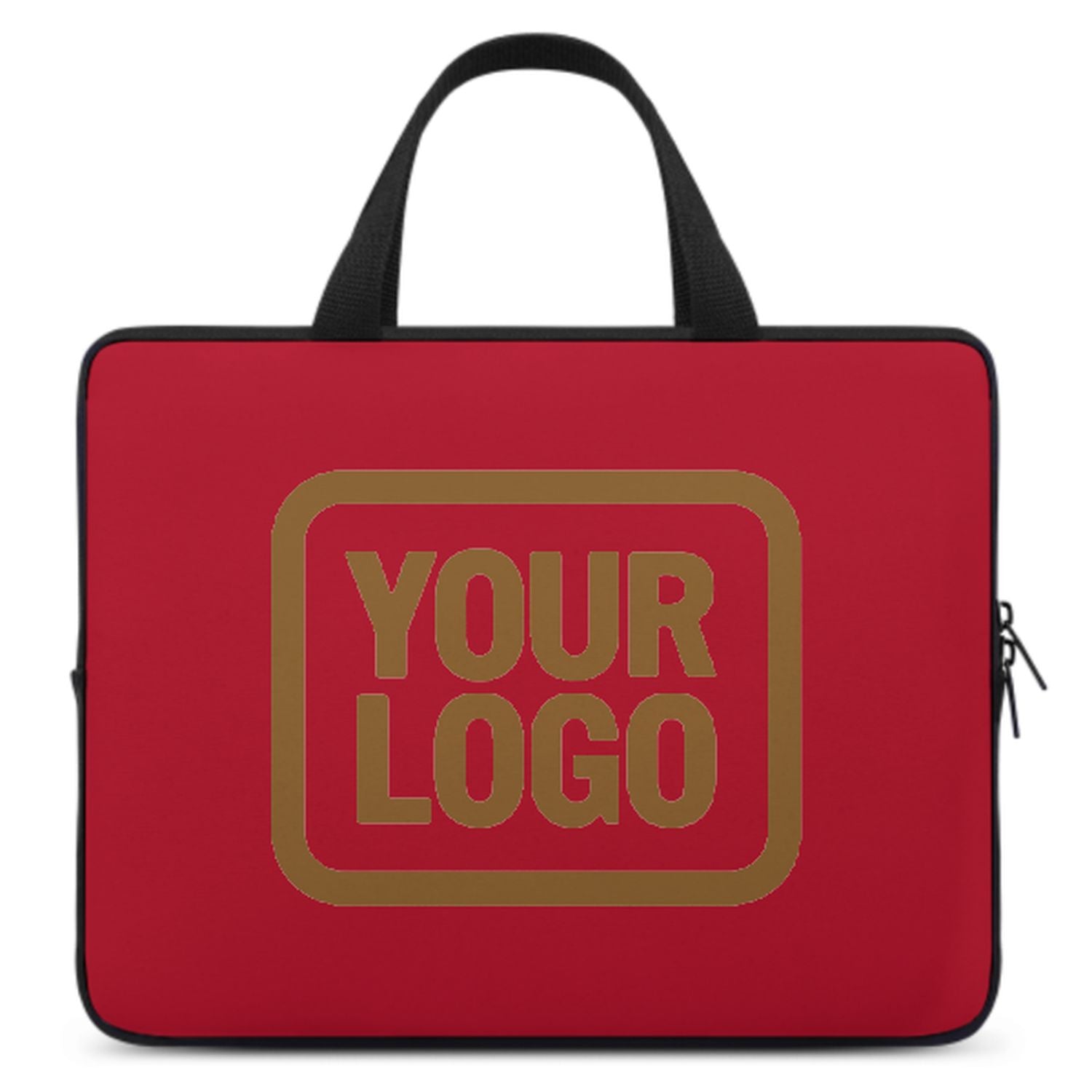 Maßgeschneidertes Rot Khaki Laptop Tasche