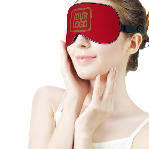Maßgeschneidertes Rot Khaki Schlafmaske
