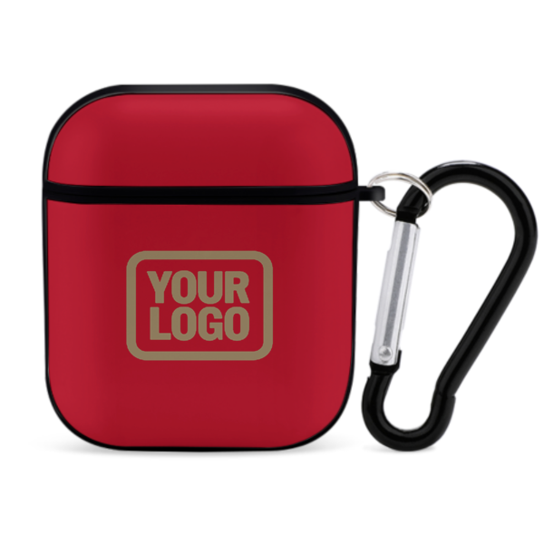 Maßgeschneidertes Rot Hellkhaki AirPods-Hülle