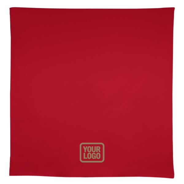 Maßgeschneidertes Rot Khaki Quadratische Tischdecke