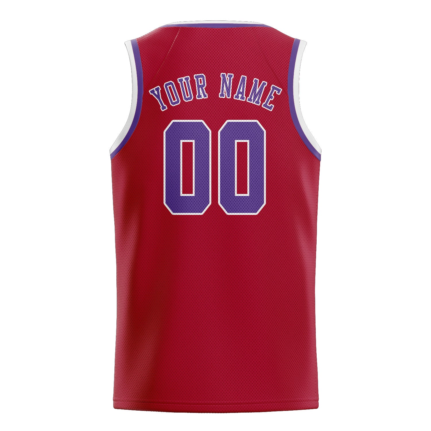 Benutzerdefiniertes Professionelles Rot Lavendel Basketballtrikot