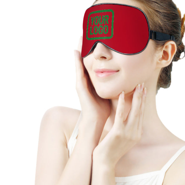 Maßgeschneidertes Rot Smaragdgrün Schlafmaske