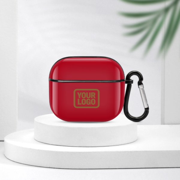 Maßgeschneidertes Rot Khaki AirPods-Hülle (3. Generation)