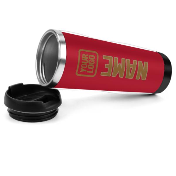 Maßgeschneidertes Rot Khaki Edelstahlbecher