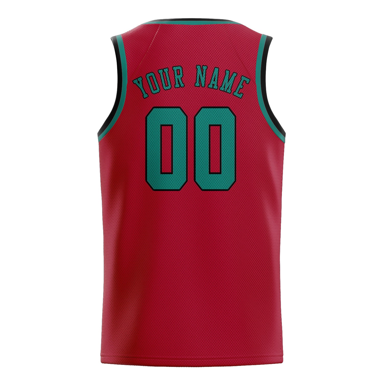 Benutzerdefiniertes Professionelles Rot Blaugrün Basketballtrikot
