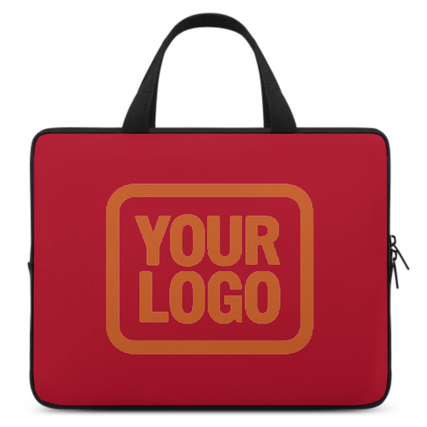 Maßgeschneidertes Rot Orange Laptop Tasche