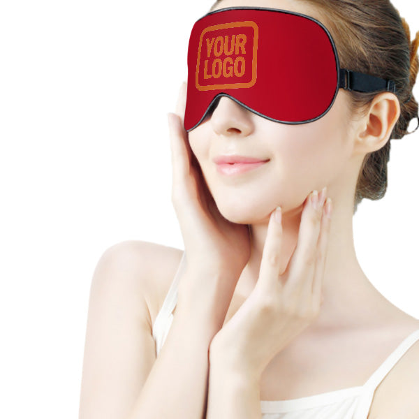 Maßgeschneidertes Rot Orange Schlafmaske