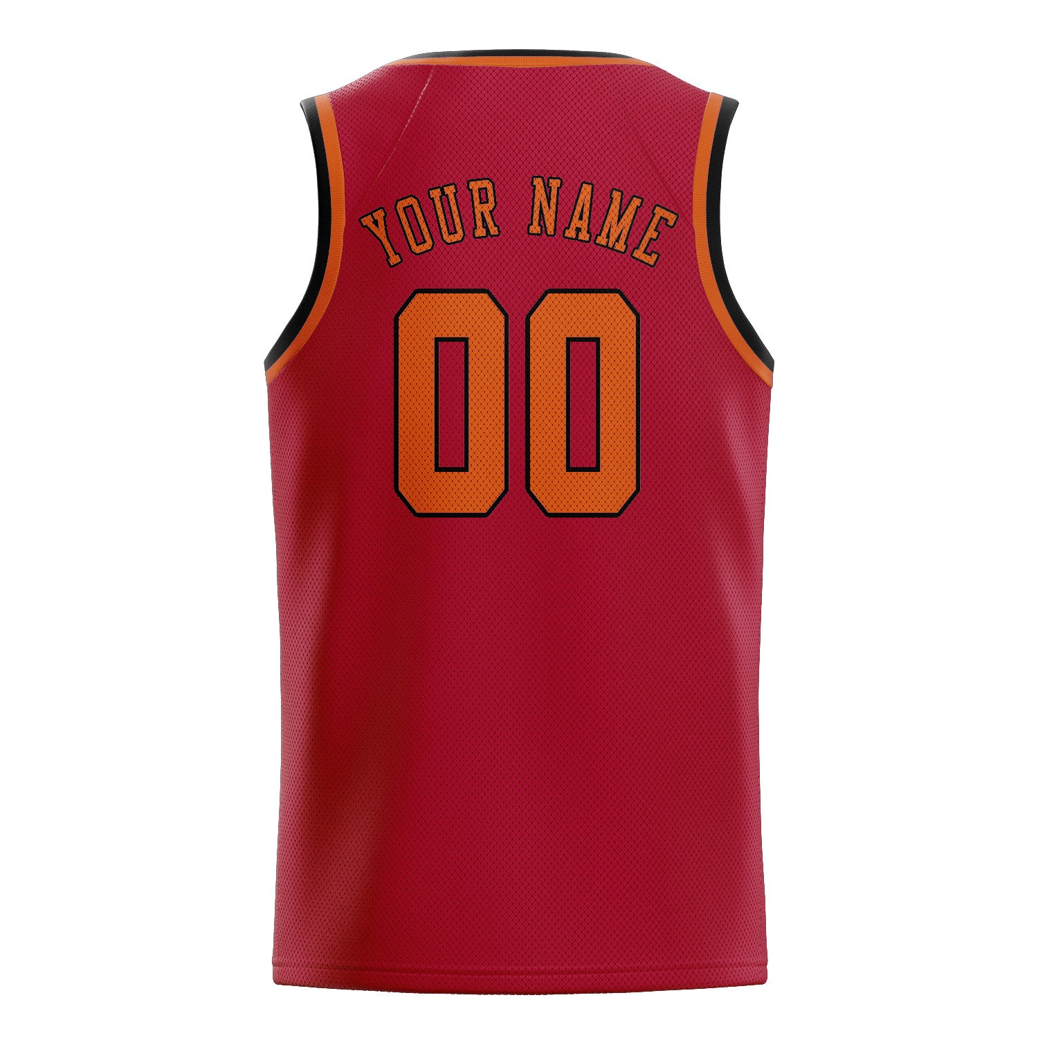 Benutzerdefiniertes Professionelles Rot Orange Basketballtrikot