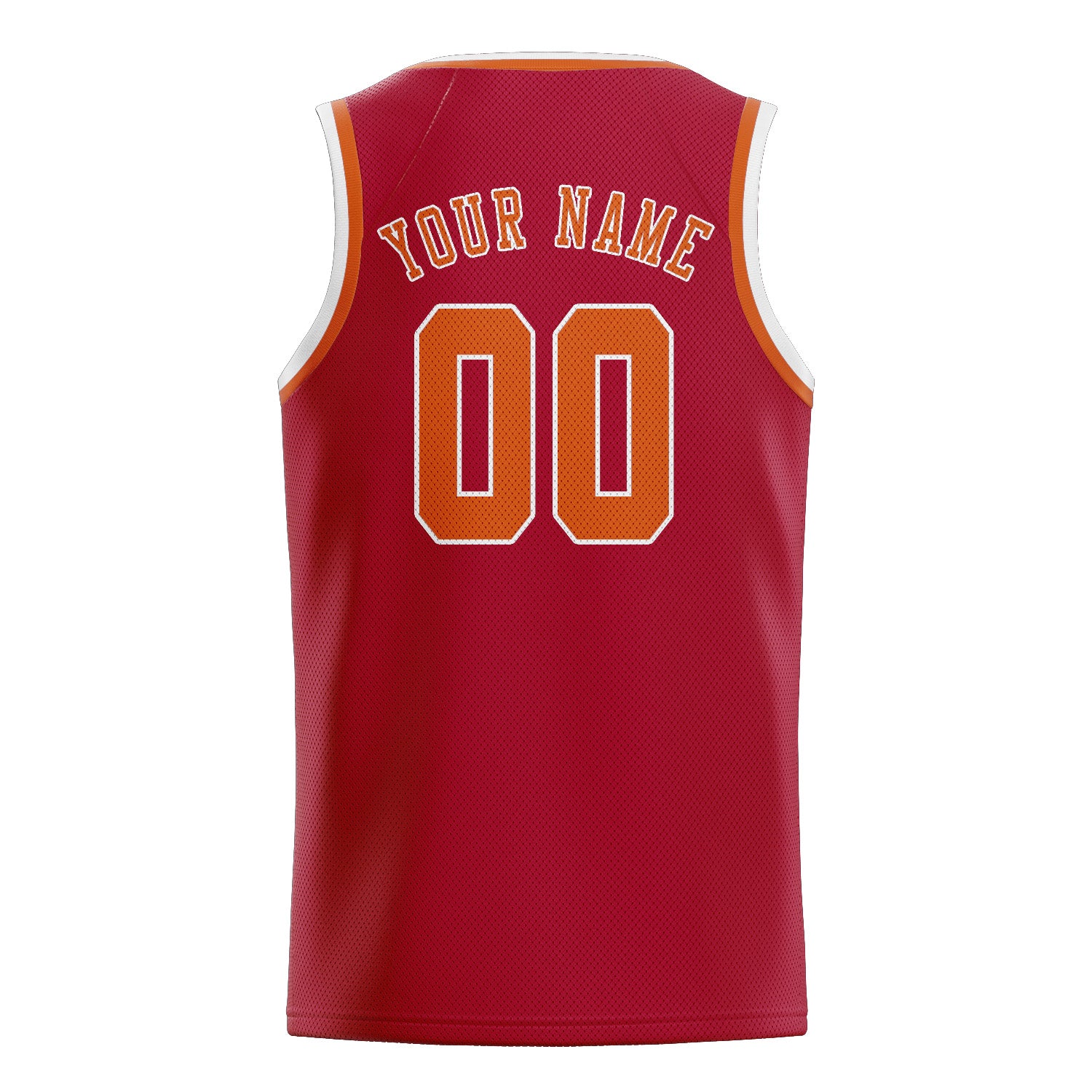 Benutzerdefiniertes Professionelles Rot Orange Basketballtrikot