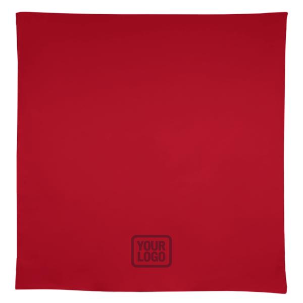 Maßgeschneidertes Rot Kupferrose Quadratische Tischdecke