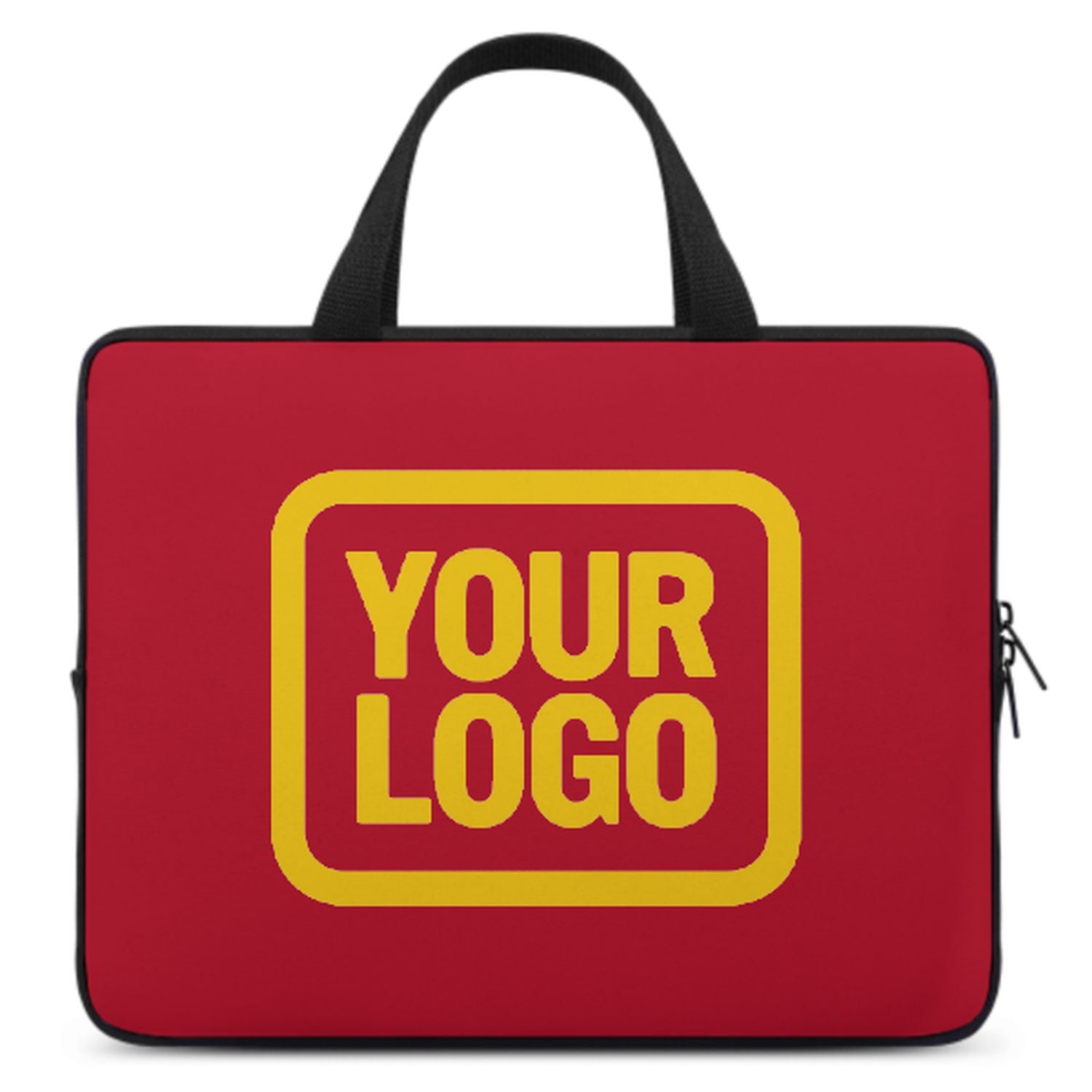 Maßgeschneidertes Rot Gold Laptop Tasche