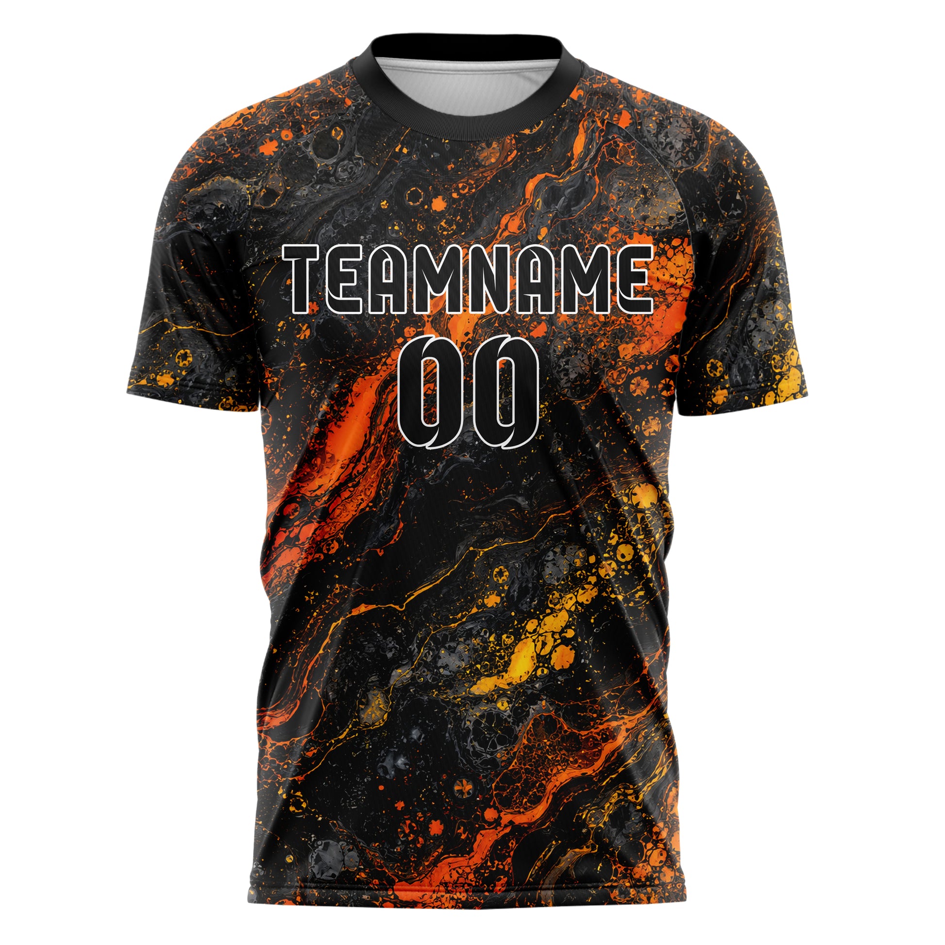 Schwarz dunkles Marmor Alcohol Ink Water Design 14-0014 individuelles Fußballtrikot front