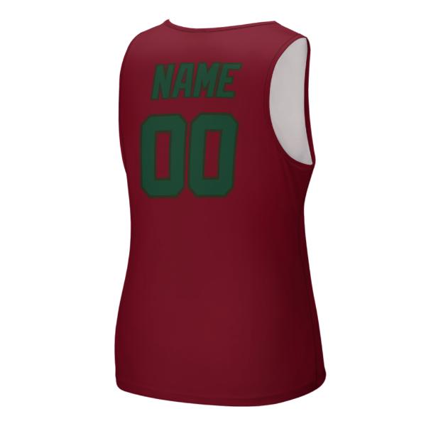 Maßgeschneidertes Karmesinrot Moosgrün Herren Tanktop