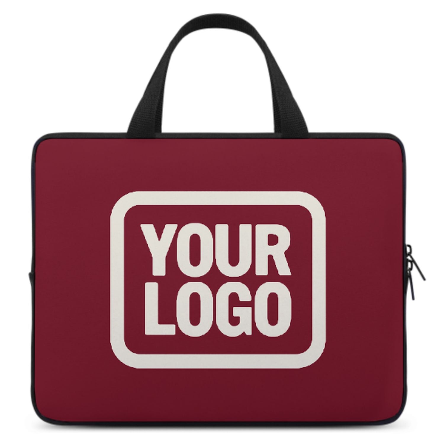Maßgeschneidertes Karmesinrot Cream Laptop Tasche